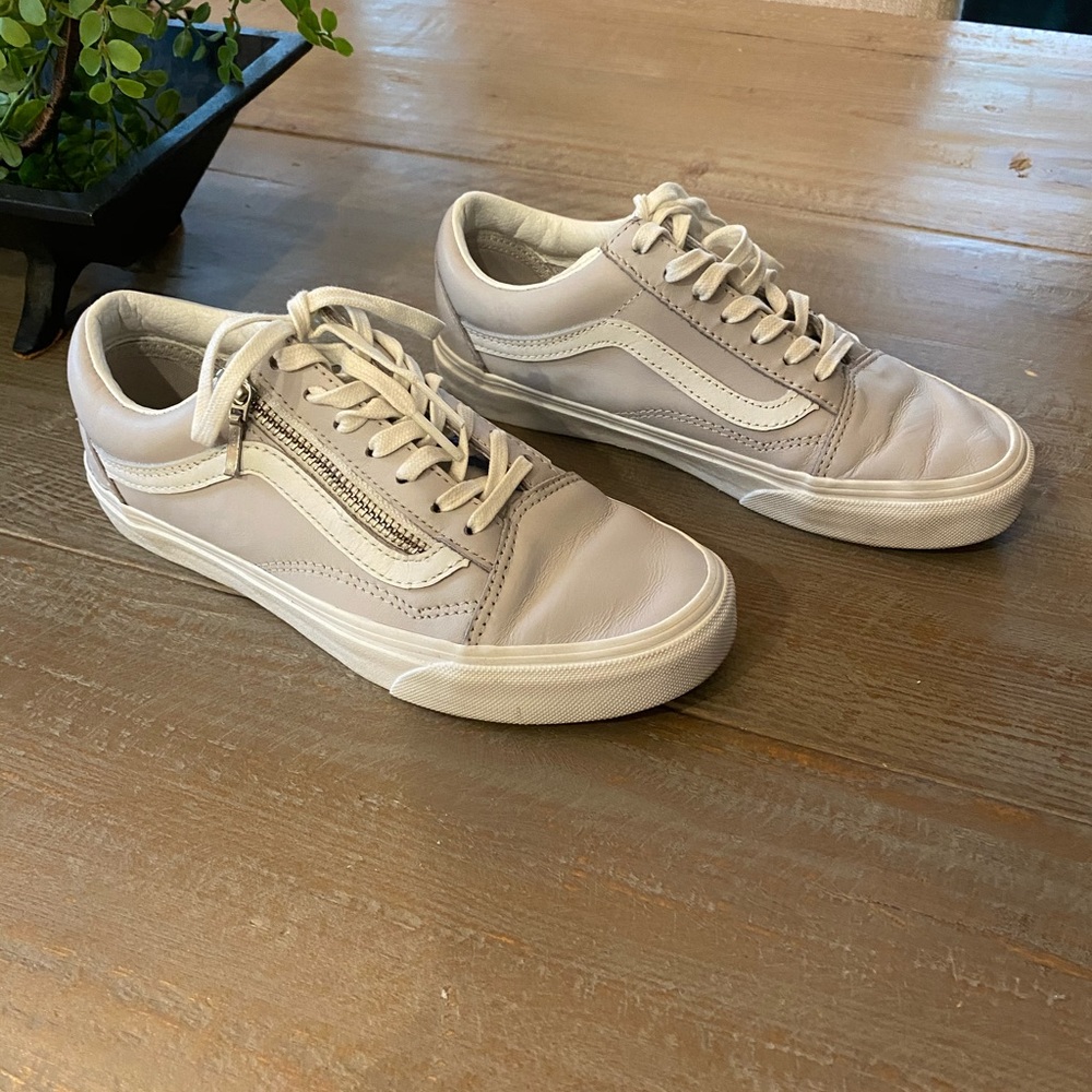 Vans Leather Old Skool Zip